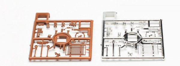 Herpa 051903-002 - Zubehör Dachträger (chrom / braun)