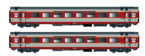LSmodels 40079AC - 2er Set GC Personenwagen A8u SNCF, Ep.IV, Etendard, AC