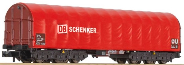 Liliput 265778 - DB Schenker Transportwagen für Blechcoils Sahimms-u 6-achsig Ep.6, mit roter Plane