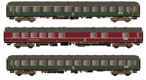 Hobbytrain H43037 - DB Set "Schnellzug D1213 Dortmund-Oberstdorf 1974" 3-teilig Ep.4, Teil 1, Wechse