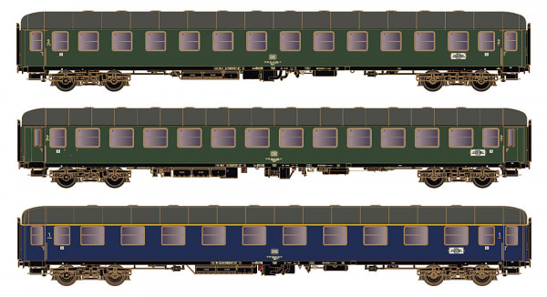 Hobbytrain H43040 - DB Set "Schnellzug D1213 Dortmund-Oberstdorf 1974" 3-teilig Ep.4, Teil 3
