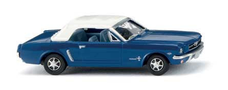 Wiking 020546 - Ford Mustang Cabrio enzianblau 1964-66