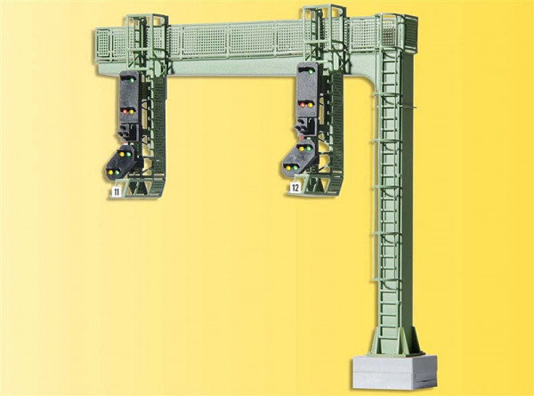 Viessmann 4750 - Signalbrücke mit zwei Einfahrsignalen