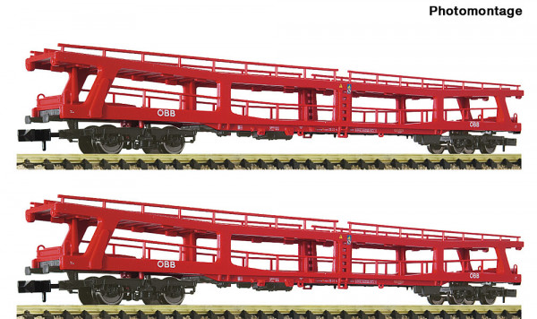 Fleischmann 6260049 - ÖBB 2er Set Autotransportwagen DDm ÖBB E6