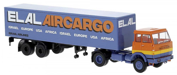 Brekina 82258 - Henschel F161 Pritsche/Plane-SZ "ELAL-Aircargo" von van Swieten