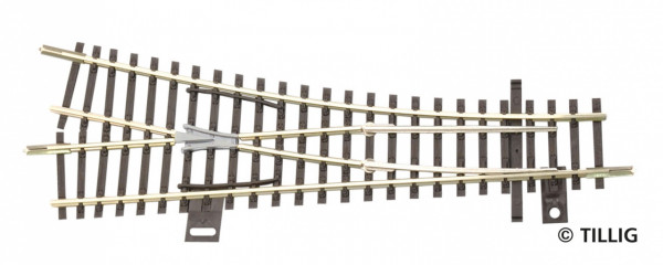 Tillig 83323 - EW1 rechts Abzweig 15°, Radius 353, Länge 129,5 mm