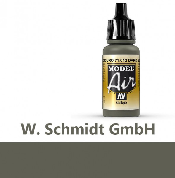 Vallejo 771012 - Model Air Dunkelgrün, 17 ml
