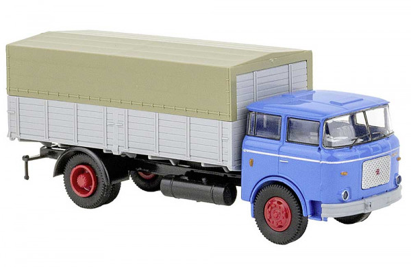 Brekina 71864 - LIAZ 706 Pritsche/Plane-LKW, blau