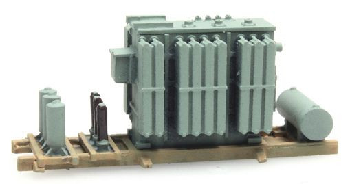Artitec 322.021 - Ladung AEG Transformator Fertigmodell aus Resin, lackiert