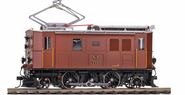 Bemo 9356122 - RhB Stangenellok Ge2/4 222 braun Ep.6, mit DCC-Decoder + Sound
