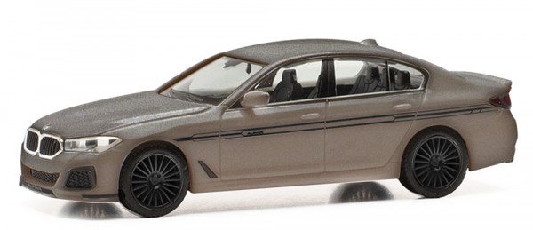Herpa 430951-002 - BMW Alpina B5 Limousine, champagner quarz metallic (Dekor und Felgen schwarz)