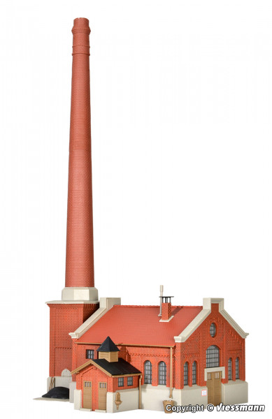 Kibri 39821 - Kesselhaus mit Kamin 18x15x37 cm