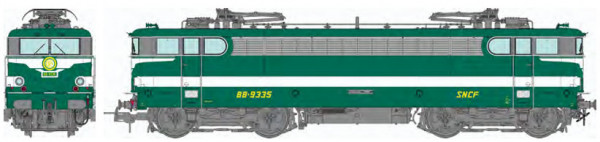 REE MB-266S - SNCF Ellok Reihe BB9335 Toulouse grün Ep.4-5, DCC + Sound