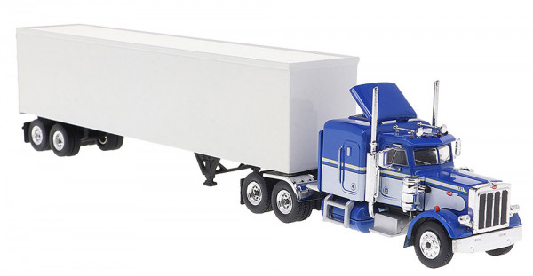 Brekina 85716 - Peterbilt 359 Sattelzugmaschine blau/weiß