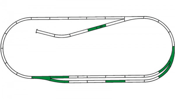 Roco 42011 - Roco Line mit Bettung -Gleissset C