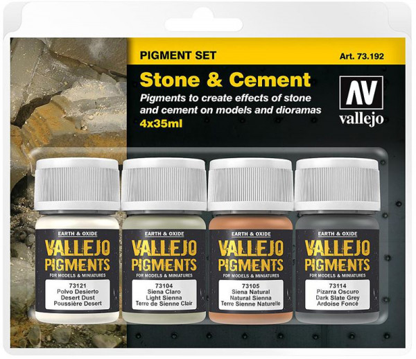 Vallejo 773192 - Pigment-Set Stein und Beton