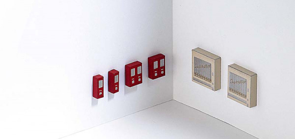Busch 7780 - Set 4 Kaugummi- und 2 Zigarettenautomaten