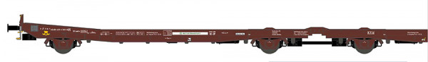 NME 531460 - DB AG Flachwageneinheit Laadks "TWA 800A - MOTORTRANSPORT", braun, Ep.6, Wechselstrom