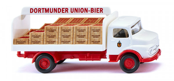 Wiking 084804 - MB Kurzhauber Getränke-Lkw Dortmunder Union Bier 1969-71