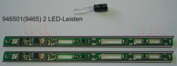 Fleischmann 946501 - LED Innenbeleuchtung, flackerfrei, Ersatz für 9465