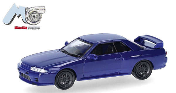 Herpa 87MC000101 Nissan Skyline GTR32, blau