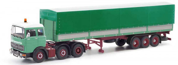 Herpa 87MBS026338 - Mercedes-Benz LPS 2032 Planen-Sattelzug "Posteher"
