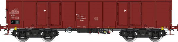 Albert Modell 533014 - PKP offener Güterwagen Eaos braun Ep.5
