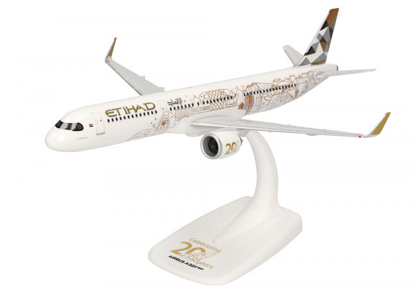 Herpa 615013 Etihad Airways Airbus A321neo - 20th Anniversary