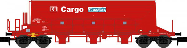 Schotterwagen Facns 133, "Elbekies", verkehrsrot, DB Cargo, Ep. 5; 2.Betr.nr.