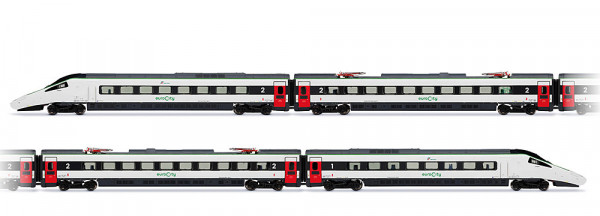 Arnold HN2699 - FS Trenitalia, 4-tlg. Grundset des ETR 610, neue EuroCity-Farbgebung