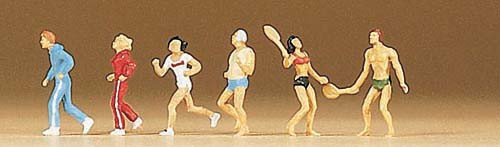 Preiser 79076 - Jogging, Federball