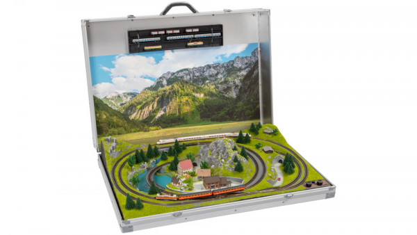 Noch 88320 - Modellbahnkoffer „Bozen“ mit Märklin® mini-club Gleisen
