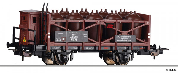 Tillig 77013 - DRG Säuretopfwagen mit Bremserhaus Ep.2, "I.G. Farbenindustrie Leverkusen"