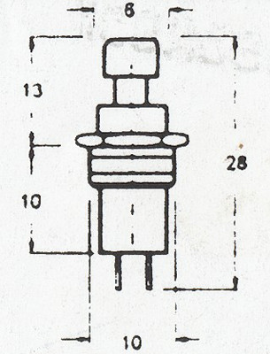 Weinert 2052 - Drucktastenschalter gelb