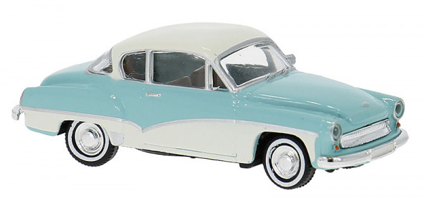 Brekina 27161 - Wartburg 311 Coupe hellblau/weiß 1959