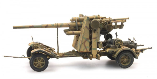 Artitec 6870071 - WM 88mm FLAK 18 Tarnung Militär Fertigmodell aus Resin, lackiert