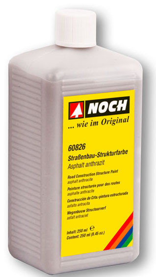Noch 60826 - Straßenbau-Strukturfarbe, Asphalt antrhrazit 250ml