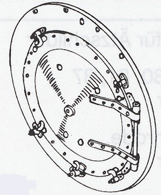 Weinert 8066 - Rauchkammertür BR 55, genietet