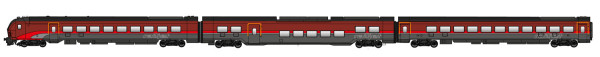 Jägerndorfer JC12300 - ÖBB Set Railjet 2 Garnitur DANI mit Steuerwagen 3-teilig Ep.6, Wechselstrom