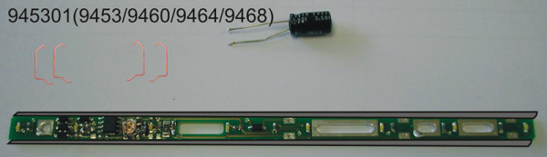 Fleischmann 945301 - LED Innenbeleuchtung, flackerfrei, Ersatz für 9453, 9460, 9464, 9468