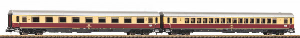 Piko 40672 - DB Set 2-teilig IC-Reisezugwagen beige/rot Ep.4 "Merkur"