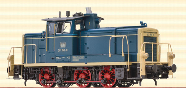Brawa 42407 - DB Diesellok BR 261 oceanblau/beige Ep.4, AC digital Extra