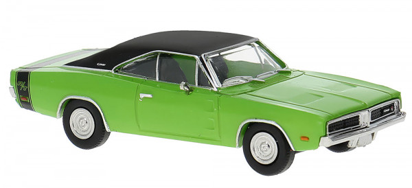 Brekina 18002 - Dodge Charger grün/schwarz 1969