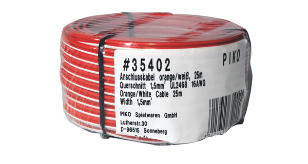 Piko 35402 - Anschlusskabel orange/weiß (25m)