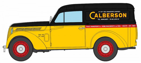 REE CB-207 - Renault Juvaquatre Kasten gelb/schwarz "Calberson"