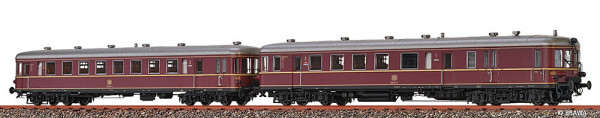 Brawa 44742 - DB Verbrennungstriebwagen BR 660 + Beiwagen BR 945 purpurrot Ep.4, DCC + Sound