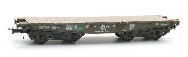 Artitec 20.284.37 - DB Schwerlastwagen SSy55 Ep.4, mit Transportation Corps Logo