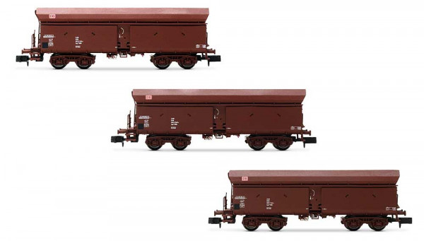 Arnold HN6562 - DB AG Set 3-teilig Selbstentladewagen der Bauart Fals164 braun Ep.5