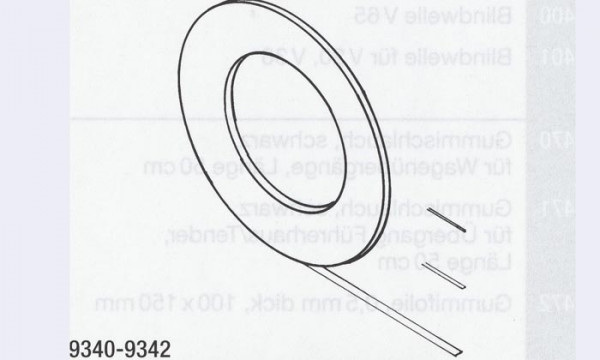 Weinert 9340 - Klebebänder, schw. 0,4 16,5m