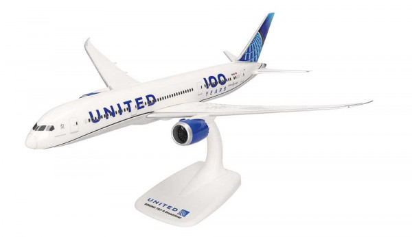 Herpa 614979 - United Airlines Boeing 787-9 Dreamliner "100 Years"